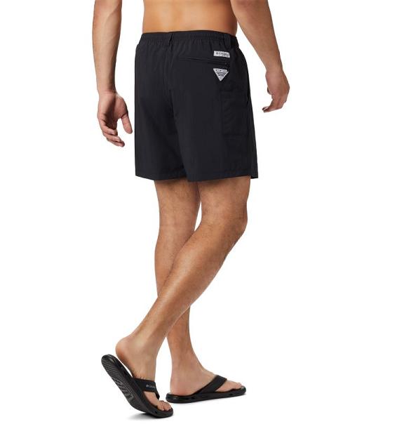 Columbia PFG Backcast III Shorts Black For Men's NZ85341 New Zealand